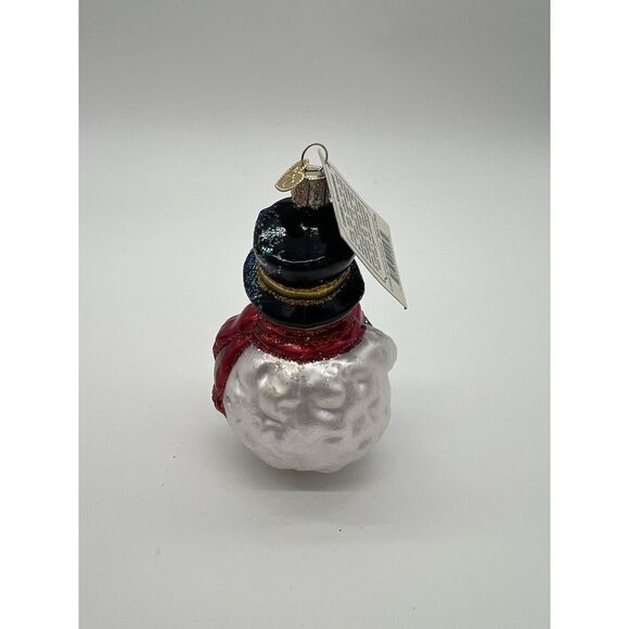Old World Christmas Glass Ornament Lumpy Snowman NWT - Picture 3 of 7